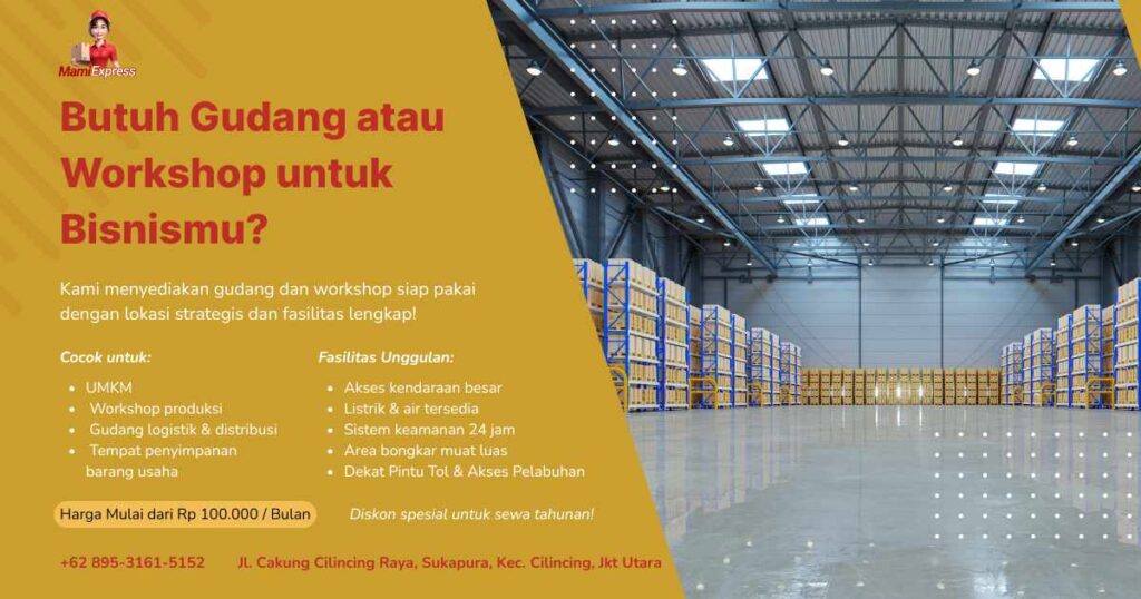 sewa gudang jakarta mami express