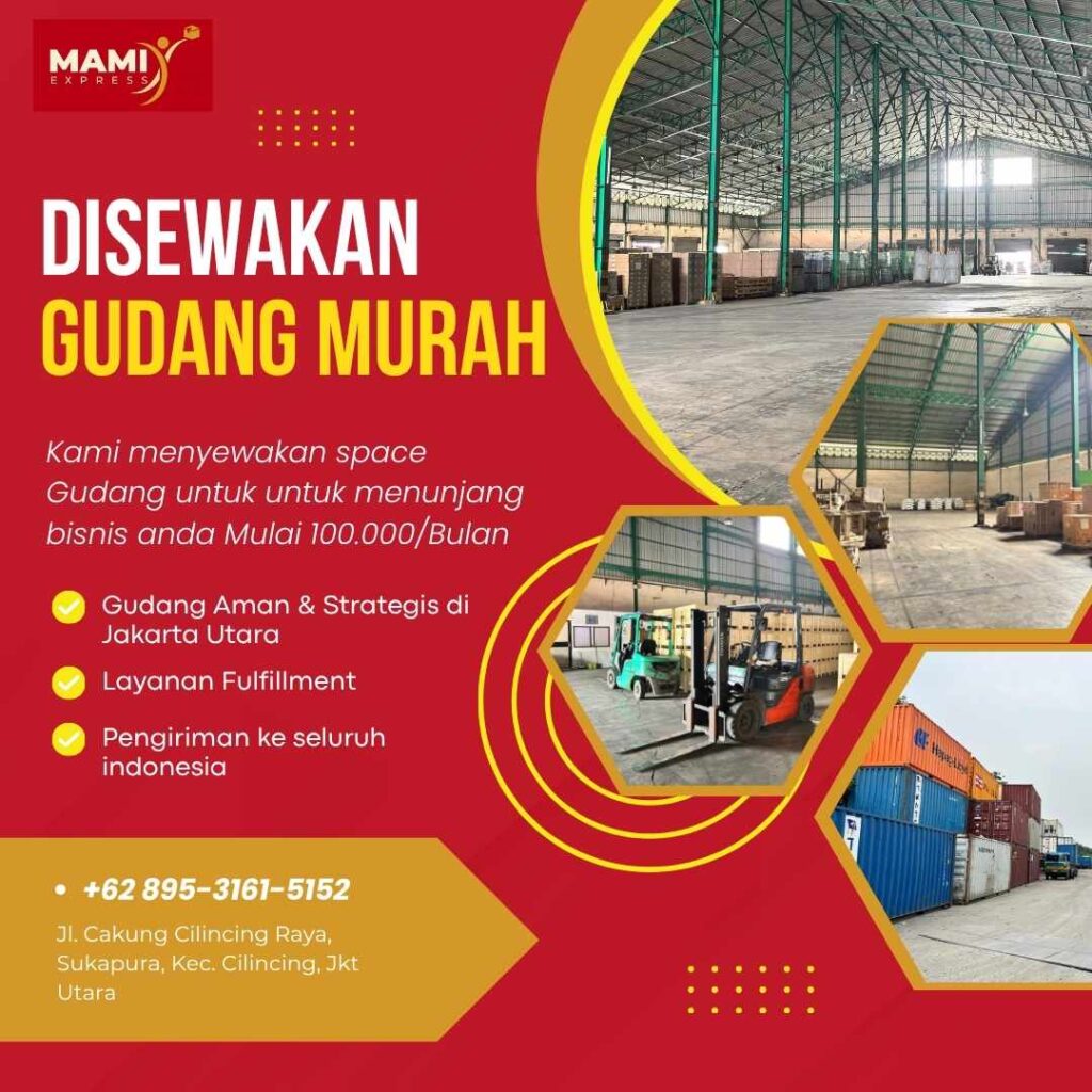 DISEWAKAN GUDANG MURAH