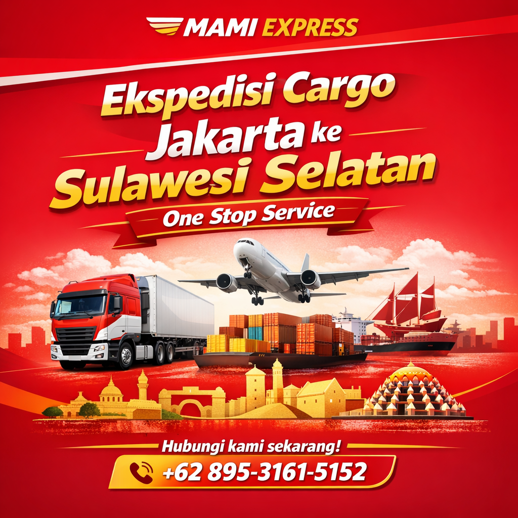 Ekspedisi Cargo Jakarta ke Sulawesi Selatan