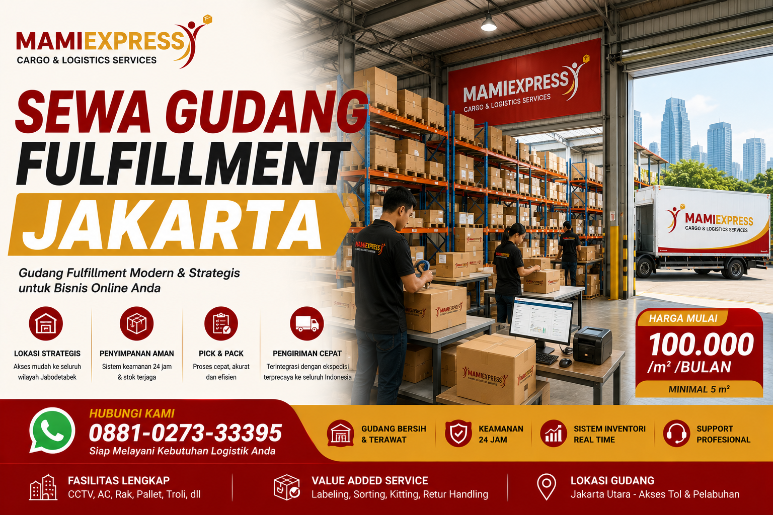 sewa gudang fulfillment jakarta