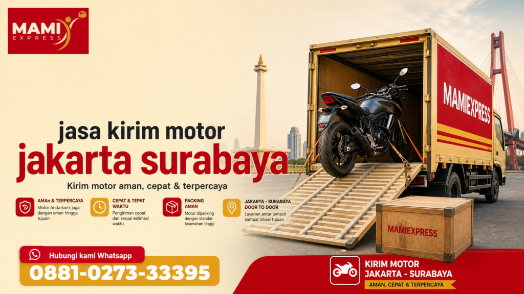 jasa kirim motor jakarta surabaya