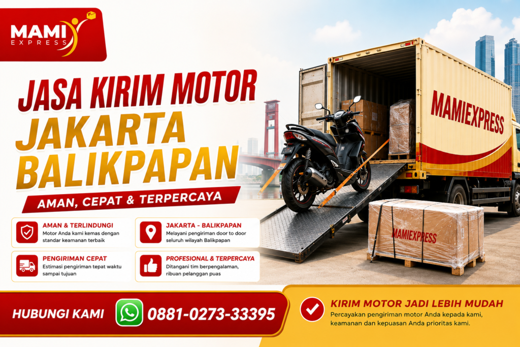 Jasa kirim motor jakarta balikpapan