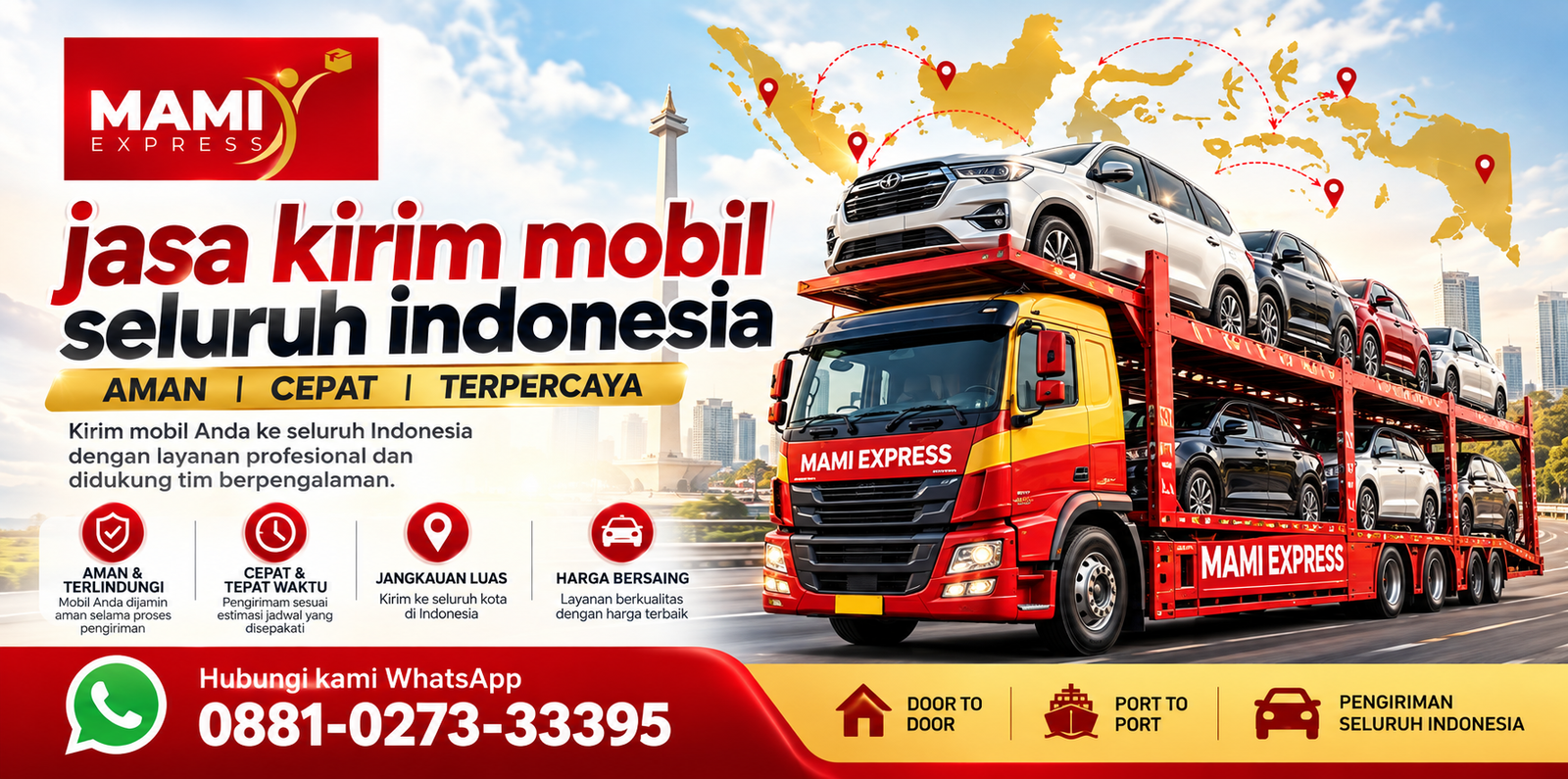 Jasa Kirim Mobil Seluruh Indonesia