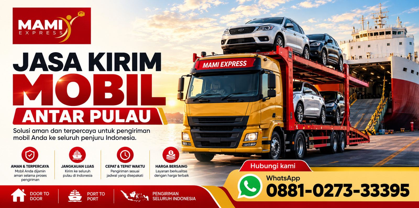 jasa kirim mobil antar pulau